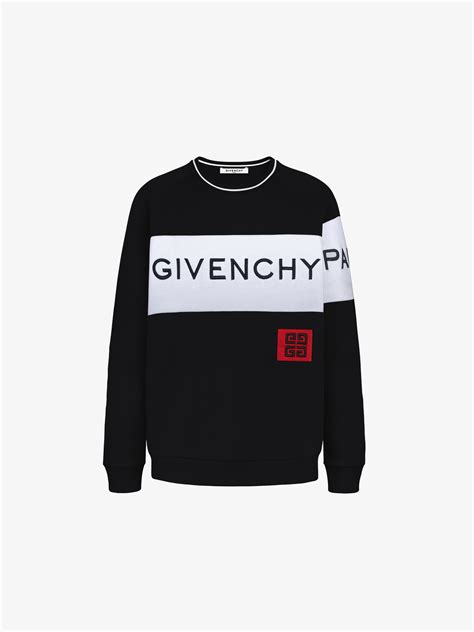 givenchy paris pull homme|Givenchy crest sweatshirt.